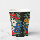 Gobelets En Papier Fleur alpine suisse Edelweiss (Recto)