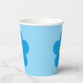 Gobelets En Papier Fleur bleue (Gauche)
