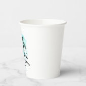 Gobelets En Papier Fleur Bleue Foi (Gauche)