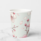 Gobelets En Papier Fleur de cerise (Verso)