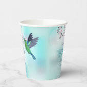 Gobelets En Papier Fleur de cerisier de colibri | Anniversaire de la (Gauche)