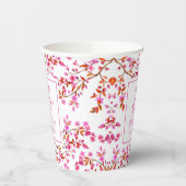 Gobelets En Papier Fleur de cerisier Surprise rose Anniversaire (Gauche)