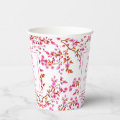 Gobelets En Papier Fleur de cerisier Surprise rose Anniversaire (Droite)