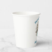 Gobelets En Papier Fleur de Cheval Occidental - Blanc (Droite)