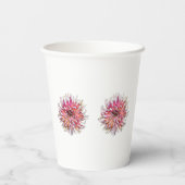 GOBELETS EN PAPIER FLEUR DE DAHLIA (Verso)