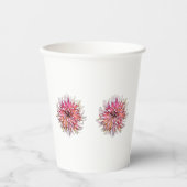 GOBELETS EN PAPIER FLEUR DE DAHLIA (Recto)