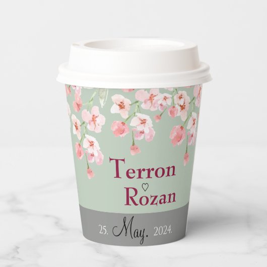 Gobelets En Papier Fleur de Lavande  (Verso)