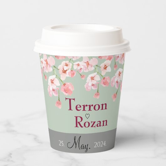 Gobelets En Papier Fleur de Lavande  (Recto)