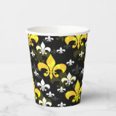 Gobelets En Papier Fleur De Lis Blanc Jaune (Gauche)