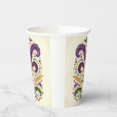 Gobelets En Papier Fleur de lis jaune et vert violet (Gauche)