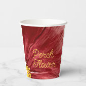 Gobelets En Papier Fleur de porche / Original / (Verso)