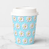 Gobelets En Papier Fleur marguerite 3D (Verso)