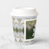 Gobelets En Papier Fleur marguerite avec Motif (Recto)