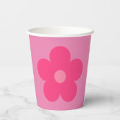 Gobelets En Papier Fleur rose (Verso)