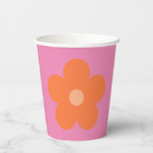 Gobelets En Papier Fleur rose (Verso)