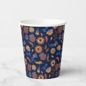 Gobelets En Papier Fleur rustique folklorique (Gauche)