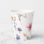 Gobelets En Papier Fleur sauvage | BABY SHOWER (Verso)