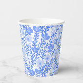 Gobelets En Papier Fleur sauvage Bleu Fleurs Baby shower Floral Perso (Recto)