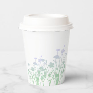 Gobelets En Papier Fleur sauvage de lavande