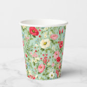 Gobelets En Papier Fleur sauvage de pays anglais personnalisé (Verso)