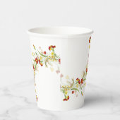 Gobelets En Papier Fleur sauvage Jaune Marigold Mariage de feuillage (Droite)