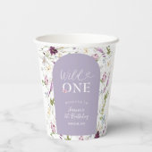 Gobelets En Papier Fleur sauvage Wild ONE Butterfly Garden Party (Verso)