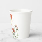 Gobelets En Papier Fleur sauvage Wild One Premier anniversaire (Gauche)