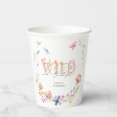 Gobelets En Papier Fleur sauvage Wild & Onederday 1er anniversaire (Verso)