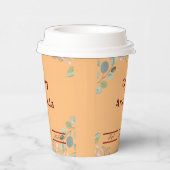 Gobelets En Papier Fleurs avec Feuille (Droite)