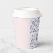 Gobelets En Papier Fleurs chinoiserie bleu et rose (Droite)