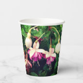 Gobelets En Papier Fleurs crème de cand pourpre (Verso)