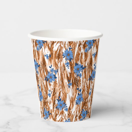 Gobelets En Papier fleurs d'allotissement (Recto)