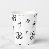 Gobelets En Papier Fleurs d'amour (Verso)