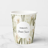 Gobelets En Papier Fleurs de calla lilly jolies pour une douche de ma (Recto)