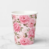 Gobelets En Papier Fleurs de fleurs rose pâle (Gauche)