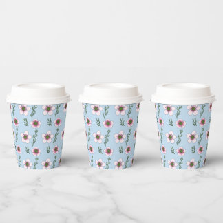 Gobelets En Papier Fleurs de Manuka