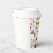 Gobelets En Papier Fleurs de Mariage (Droite)