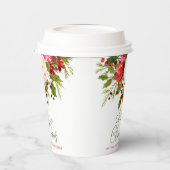 Gobelets En Papier Fleurs de Noël (Gauche)