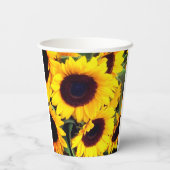 Gobelets En Papier Fleurs de soleil (Verso)