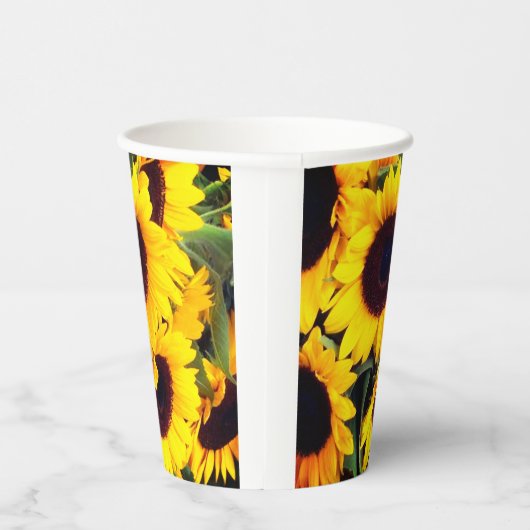 Gobelets En Papier Fleurs de soleil (Droite)