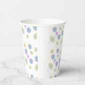 Gobelets en papier Fleurs délicates pour boissons  (Droite)