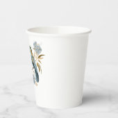 Gobelets En Papier Fleurs d'Hydrangée de colibri (Gauche)