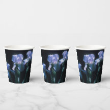 Fleurs d'Iris au Crépuscule