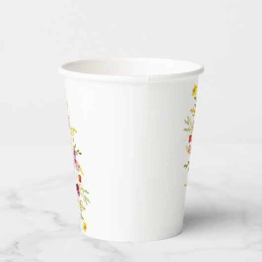 Gobelets En Papier Fleurs d'orchidées violettes roses Mariage de cour (Droite)