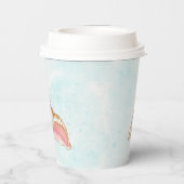 Gobelets En Papier Fleurs et coquilles tropicales | Sirène (Verso)