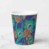 Gobelets En Papier Fleurs Et Plumes (Recto)