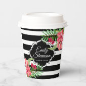 Gobelets En Papier Fleurs Exotiques - Graduations Papier Cu (Recto)