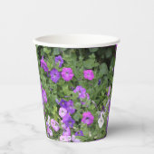 Gobelets En Papier Fleurs Jardin violet Petunia Floral Cool Photo (Recto)