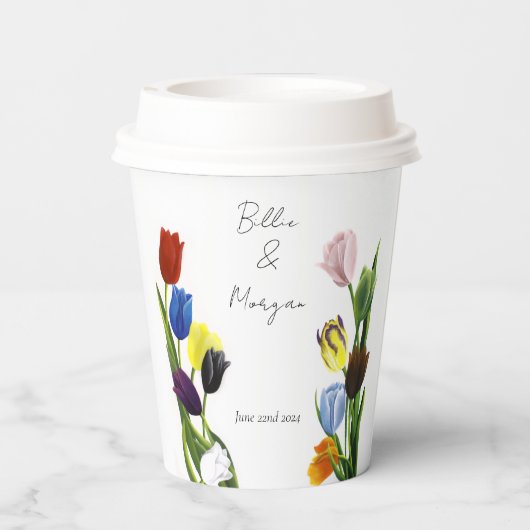 Gobelets En Papier Fleurs LGBTQ Tulips (Verso)