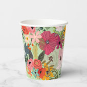 Gobelets En Papier Fleurs printanières colorées Hello Spring personna (Verso)